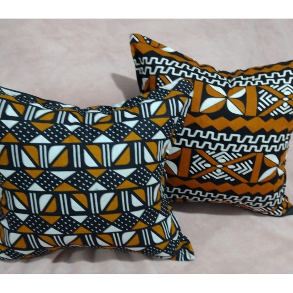 Almofada com tecido africano (KIT - 3 unidades) - Image 2